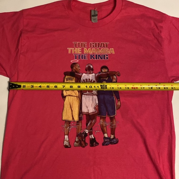 NBA Basketball Legends, The Goat The Mamba The King pink Tee Women’s L - Picture 4 of 7